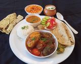 A picture of step 9 of Gujarati lunch thali.