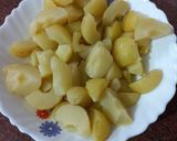 A picture of step 1 of Amla sabji.