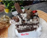 A picture of step 8 of Chocolate overload drip cake.