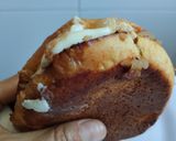 Foto del paso 10 de la receta: Sándwich🥯de cebolla🧅y tocineta🥞 caramelizada🥓con queso🧀en pan de almojábana🥯