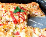 عکس مرحله 8 از دستور پیتزا مرغ و قارچ 🍗🍄🍕