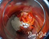A picture of step 3 of Muhammara Dip.