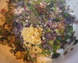 A picture of step 2 of Sicilian Hake Stew with Raisins and Mushrooms.