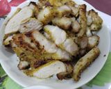 Hình bước làm 3 của món Ba rọi muối sả chiên nồi không dầu
