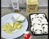 Foto del paso 1 de la receta Sopa Parmentier de champiñón con crujiente de jamón