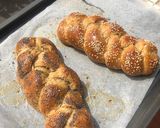 A picture of step 10 of Challah bread.