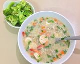Hình bước làm 4 của món Cháo Tôm ngày hè