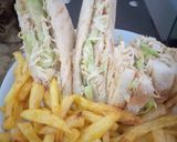 A picture of step 8 of Club sandwich.