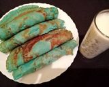 A picture of step 8 of Blue Berry Vanilla Pancakes.