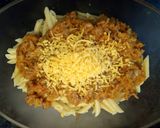 Foto del paso 14 de la receta Pasta gratinada con salsa boloñesa, bbq y Cheddar 🧀🌶️🍝