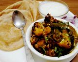 सूखी गोभी आलू की सब्जी (sukhi gobi aloo ki sabzi recipe in Hindi) रेसिपी चरण 8 फोटो
