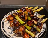 A picture of step 9 of ねぎま焼き鳥 (Negima Yakitori - Japanese Grilled Chicken Skewers).
