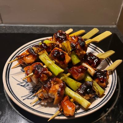 ねぎま焼き鳥 (Negima Yakitori Japanese Grilled Chicken Skewers