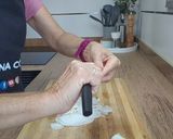Foto del paso 1 de la receta: Pasta farfalle con coles de Bruselas asadas
