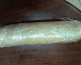 A picture of step 8 of Swiss roll ice cream cake#icecream fanatics.