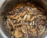 A picture of step 2 of Koldil aru Kukura Mangkho/ Banana Flower with Chicken.