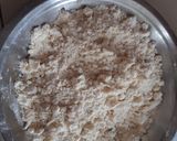 A picture of step 1 of Tricolor mawa potli.