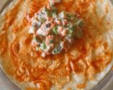 A picture of step 5 of Tortilla Pinwheels.