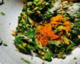 A picture of step 6 of Lentil DalSpinach.