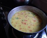 A picture of step 5 of Goan dal.