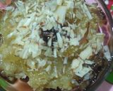 A picture of step 6 of Lauki ka Halwa (choco and rose flavored).