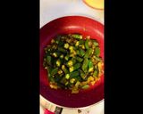 A picture of step 3 of Spicy Lady finger with besan.