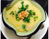 Hình bước làm 4 của món Cháo cá hồi bí đỏ