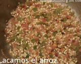 Foto del paso 5 de la receta: Arroz integral caldoso con lentejas rojas y verduras de temporada