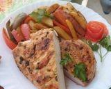 A picture of step 12 of Chicken Steak with stir fried Vegetables.