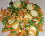 Foto langkah ke 3 dari resep Tumis Buncis Wortel Tofu.