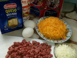 Salteado de anco y carne