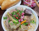 Hình bước làm 4 của món Bún gân, sườn bò