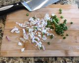 A picture of step 2 of Green garlic potato salad.