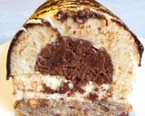 Une image de l'étape 6 de Bûche poire chocolat.