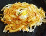 彩虹月見寬麵煎的食譜步驟9照片