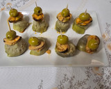 Foto del paso 1 de la receta: Pincho por tierra, mar y aire