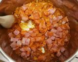 A picture of step 4 of Hungarian Cabbage Stew in “Székely”- in Hungarian Székelykáposzta.