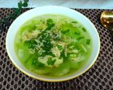Hình bước làm 3 của món Cơm nhà màu xanh mát