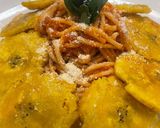 A picture of step 7 of Dominican spaghettis.