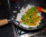 A picture of step 9 of Rice with salmon fish and vegetables.