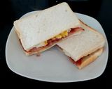 A picture of step 4 of My Simple Bacon + Egg Sandwich #2Flavours #Breakfast.