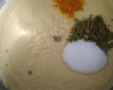 A picture of step 2 of Sev khamani.