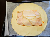 Sfoglia con zucca,scamorza e speck