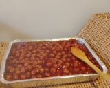 A picture of step 6 of Easy Cherry Jello Cake.
