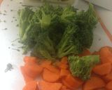 Foto del paso 1 de la receta: Salteado de carne con brócoli, zanahoria, tofu!!