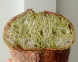 Foto langkah ke 30 dari resep Flaxseeds Pandan Swirl Sourdough Bread.