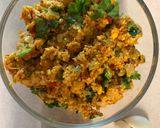 A picture of step 2 of Paneer Bhurji.
