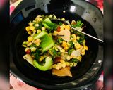 A picture of step 1 of Corn salad Arabic style.