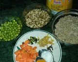 A picture of step 1 of Bajra Mix Veg Khichdi.