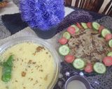 A picture of step 9 of Urad/maash ki khatti daal with bajrey ki roti.